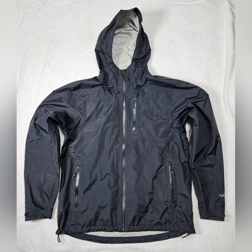 Orvis Men's Dark Gray Hooded Raincoat